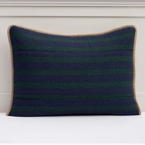 Pottery Barn Teen Stripe Camden Standard Sham in Green Multi